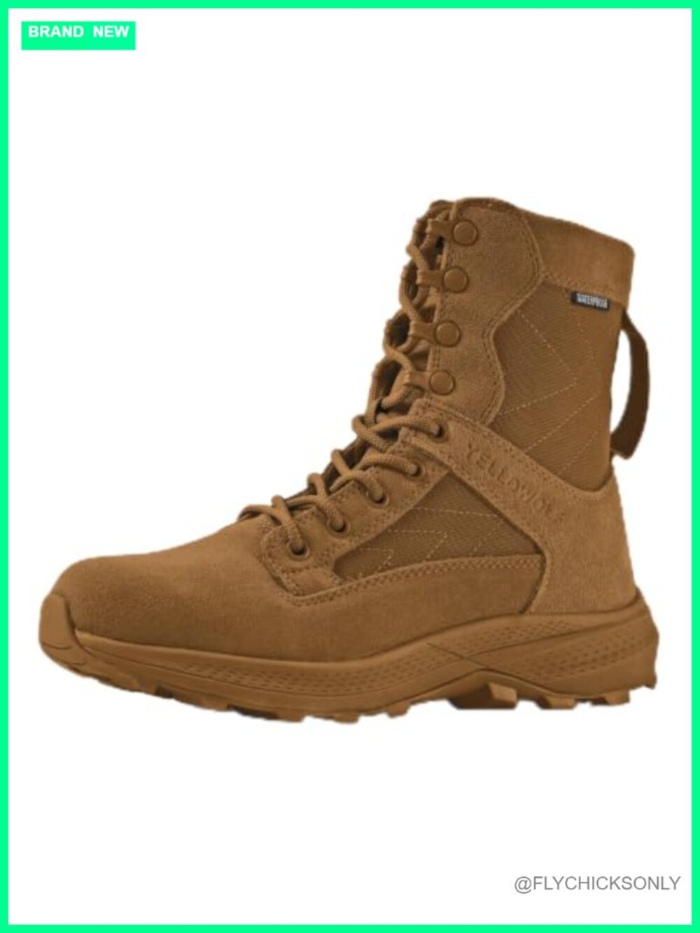 Women's Tactical Work Boots Waterproof 8" Side Zip Arch Support